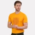 Lion Face Print Tee Yellow