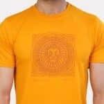 Lion Face Print Tee Yellow