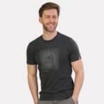 Lion Face Print Tee Dark Grey