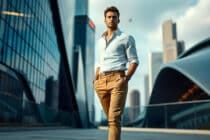 Ready to future-proof your fit? Step into 4-Way Stretch Chinos! 3