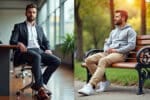 Yoga Chinos: Where boardroom meets freedom effortlessly! 14