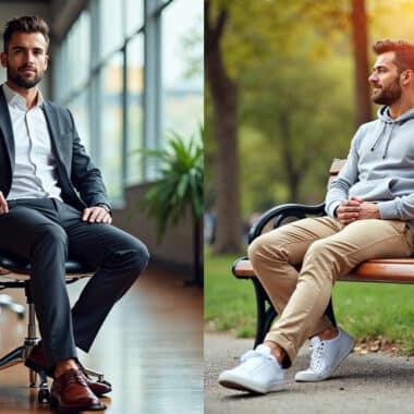 Yoga Chinos: Where boardroom meets freedom effortlessly! 4 Timeless moves. Ageless style. Yoga Chinos that keep you slaying at every stage!