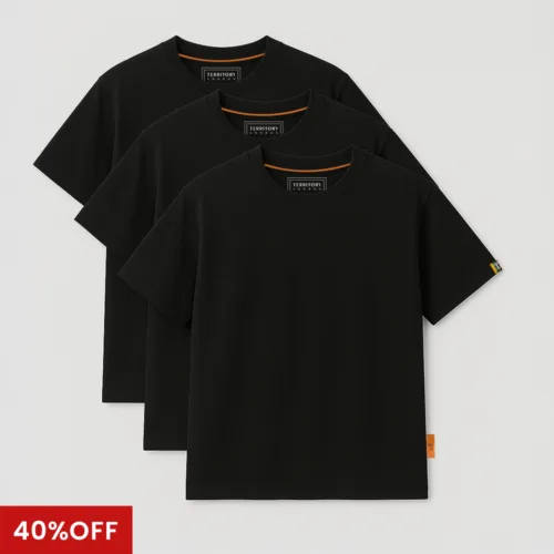 Home 83 All Black Crew Neck 3-Pack